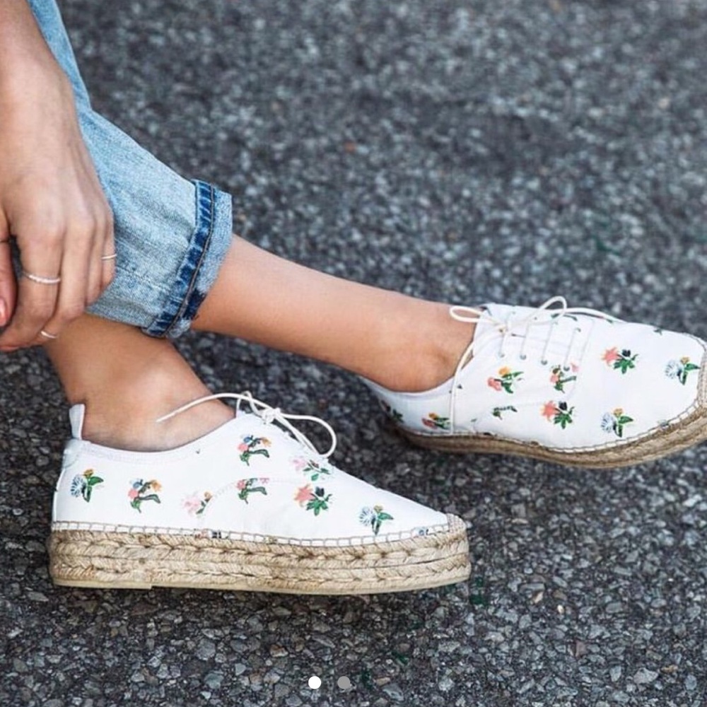 Saint Laurent Floral Espadrille Sneakers View 3